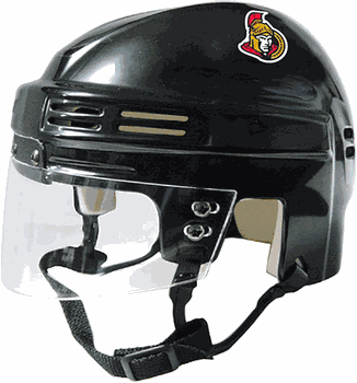 Ottawa Senators SportStar NHL Hockey Player Mini Helmet - Black