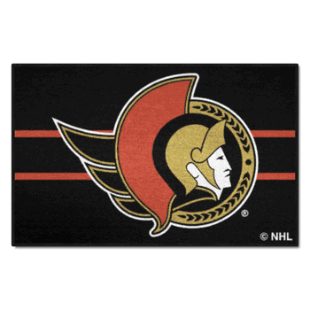 Ottawa Senators Starter Mat Accent Rug - 19in. x 30in. Uniform Alternate Design