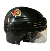 Ottawa Senators T/B 1992- 1997 SportStar NHL Hockey Player Mini Helmet - Black0 Ottawa Senators T/B 1992- 1997 SportStar NHL Hockey Player Mini Helmet - Black