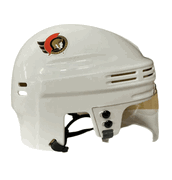 Ottawa Senators T/B 1992- 1997 SportStar NHL Hockey Player Mini Helmet - White0 Ottawa Senators T/B 1992- 1997 SportStar NHL Hockey Player Mini Helmet - White