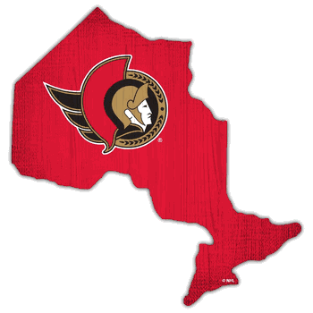 Ottawa Senators Team Color Logo State Sign