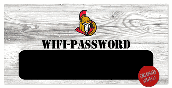 Ottawa Senators Wifi Password 6x12 Sign