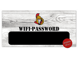 Ottawa Senators Wifi Password 6x12 Sign