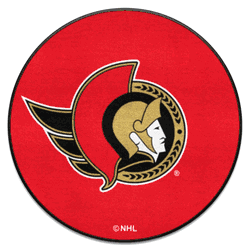 Ottawa SenatorsSenatorsHockey Puck Rug - 27in. Diameter