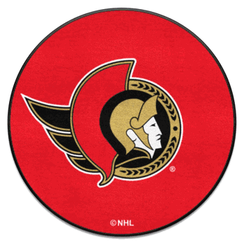 Ottawa SenatorsSenatorsHockey Puck Rug - 27in. Diameter