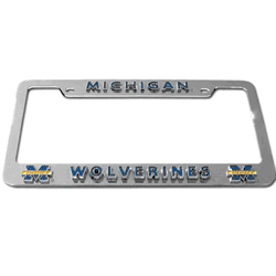 Our Michigan Wolverines tag frame is the perfect way to show off your team pride everyday! The high polish frame features raised lettering and logos with expertly enameled team colors