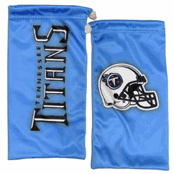 Our officially licensed, soft microfiber glasses bag  with the Tennessee Titans logo on one side and the team name on the other. The microfiber bag protects your glasses from scratches and can be used as a cleaning cloth.