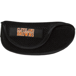 Our officially licensed soft sport glasses case has microfiber interior to prevent scratches and a velcro closure to secure the glasses. The sporty mesh material and colorful Cleveland Browns logo finishes off this fashionable and functional case.
