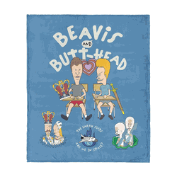 Paramount Beavis and Butthead Classic Silk Touch Throw Blanket 50x60 inches