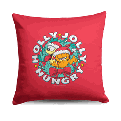 Paramount Garfield Holly Jolly Hungry Throw Pillow 18X18 Inches