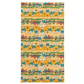 Paramount Smurfs Village Pattern Beach Towel 30x60 inches