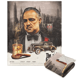Paramount The Godfather Godfather Poster Silk Touch Sherpa Throw 50x60 Inches