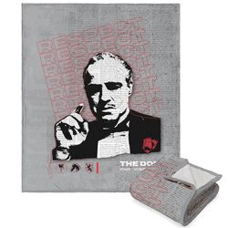Paramount The Godfather Respect The Don Silk Touch Sherpa Throw 50x60 Inches