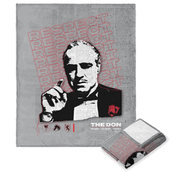 Paramount The Godfather Respect The Don Silk Touch Throw 50x60 Inches