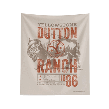 Paramount Yellowstone Dutton Ranch Wall Hanging 34x40 Inches