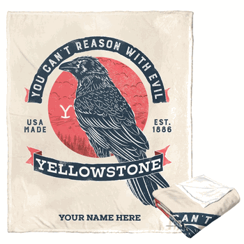 Paramount Yellowstone Evil Personalized Silk Touch Throw 50x60 Inches