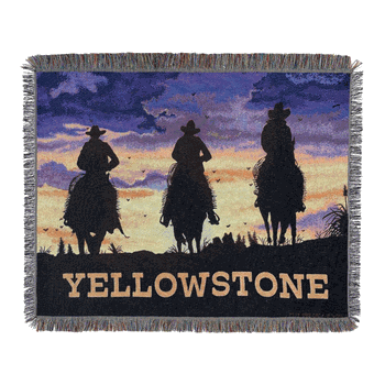 Paramount Yellowstone Giddy Up Woven Woven Tapestry Throw 48x60 Inches