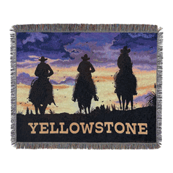Paramount Yellowstone Giddy Up Woven Woven Tapestry Throw 48x60 Inches