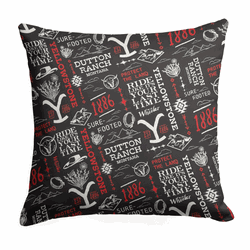 Paramount Yellowstone Holiday Ride Throw Pillow 18x18 Inches
