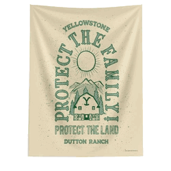 Paramount Yellowstone Protect The Family Wall Hanging 50x60 Inches