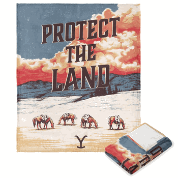 Paramount Yellowstone Protect The Land Silk Touch Throw 50x60 Inches