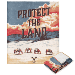 Paramount Yellowstone Protect The Land Silk Touch Throw 50x60 Inches