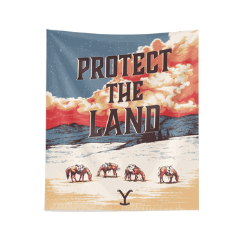 Paramount Yellowstone Protect The Land Wall Hanging 34x40 Inches