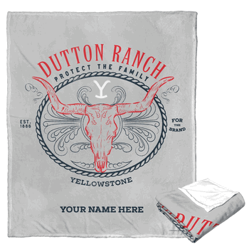 Paramount Yellowstone Protector Personalized Silk Touch Throw 50x60 Inches