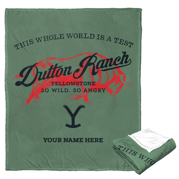 Paramount Yellowstone The Test Personalized Silk Touch Throw 50x60 Inches