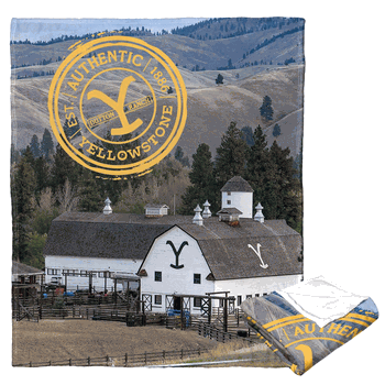 Paramount Yellowstone Welcome To Yellowstone Silk Touch Throw 50x60 Inches