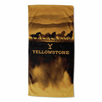 Paramount Yellowstone Wild Horses Beach Towel 30x60 Inches