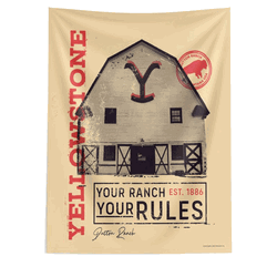 Paramount Yellowstone Your Rules Wall Hanging 50x60 Inches