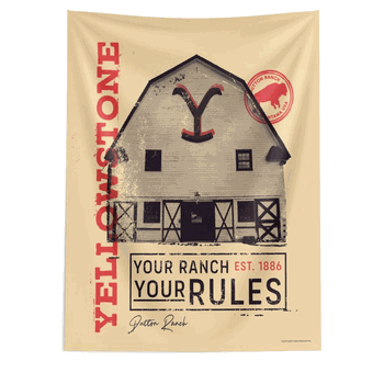 Paramount Yellowstone Your Rules Wall Hanging 50x60 Inches