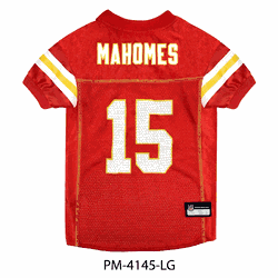 Patrick Mahomes Kansas City Chiefs Pet Jersey Large