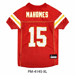 Patrick Mahomes Kansas City Chiefs Pet Jersey X-Large