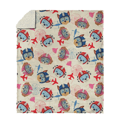 Paw Patrol Air Rescue Pattern Silk Touch Sherpa Throw 50 x 60 inches