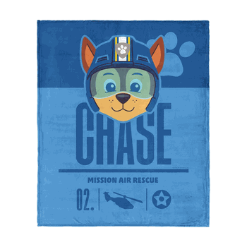 Paw Patrol Chase Mission Silk Touch Throw 50 x 60 inches