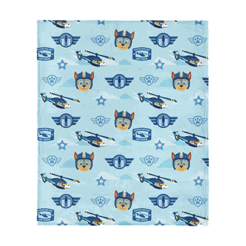 Paw Patrol Chase Rescue Pattern Silk Touch Throw 50 x 60 inches