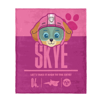 Paw Patrol High to the Skye Silk Touch Throw 50 x 60 inches