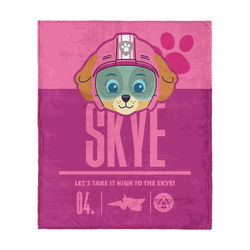 Paw Patrol High to the Skye Silk Touch Throw 50 x 60 inches