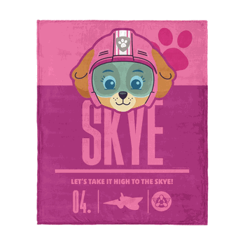 Paw Patrol High to the Skye Silk Touch Throw Blanket 40 x 50 inches