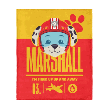 Paw Patrol Marshall Fired Up Silk Touch Throw 50 x 60 inches