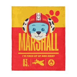 Paw Patrol Marshall Fired Up Silk Touch Throw 50 x 60 inches