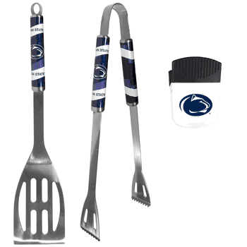 Penn St. Nittany Lions 2 pc BBQ Set and Chip Clip