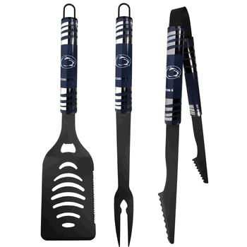 Penn St. Nittany Lions 3 pc Black Tailgater BBQ Set