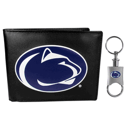 Penn St. Nittany Lions Bi-fold Wallet & Valet Key Chain