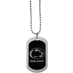 Penn St. Nittany Lions Chrome Tag Necklace