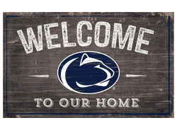 Penn State Nittany Lions 11X19 Welcome to Our Home Sign