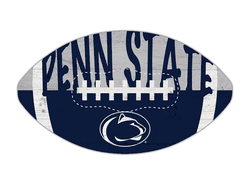 Penn State Nittany Lions 12" Football Cutout Sign with City Name