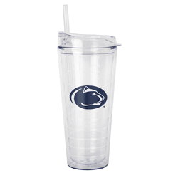 Penn State Nittany Lions 22oz Flipside Dbl Wall Clear Tumbler